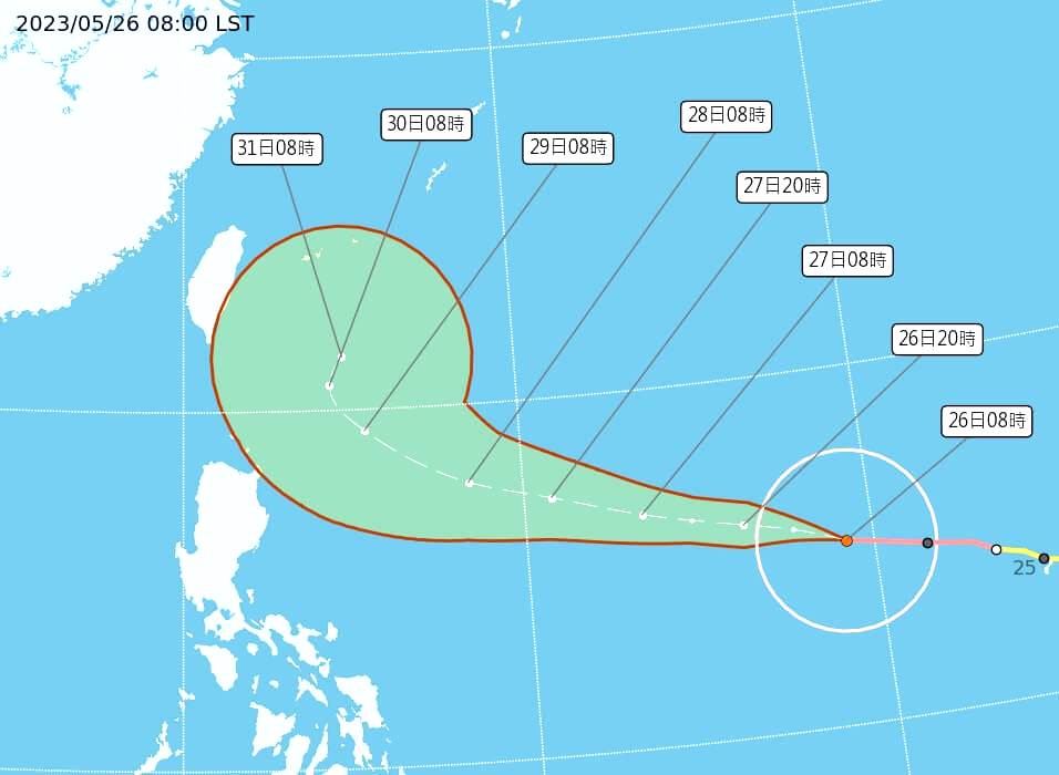 颱風瑪娃有增強趨勢 最快29日發布海上警報
